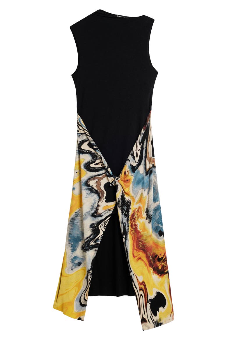 Sleeveless Midi Dress, Alternate, color, BLACK