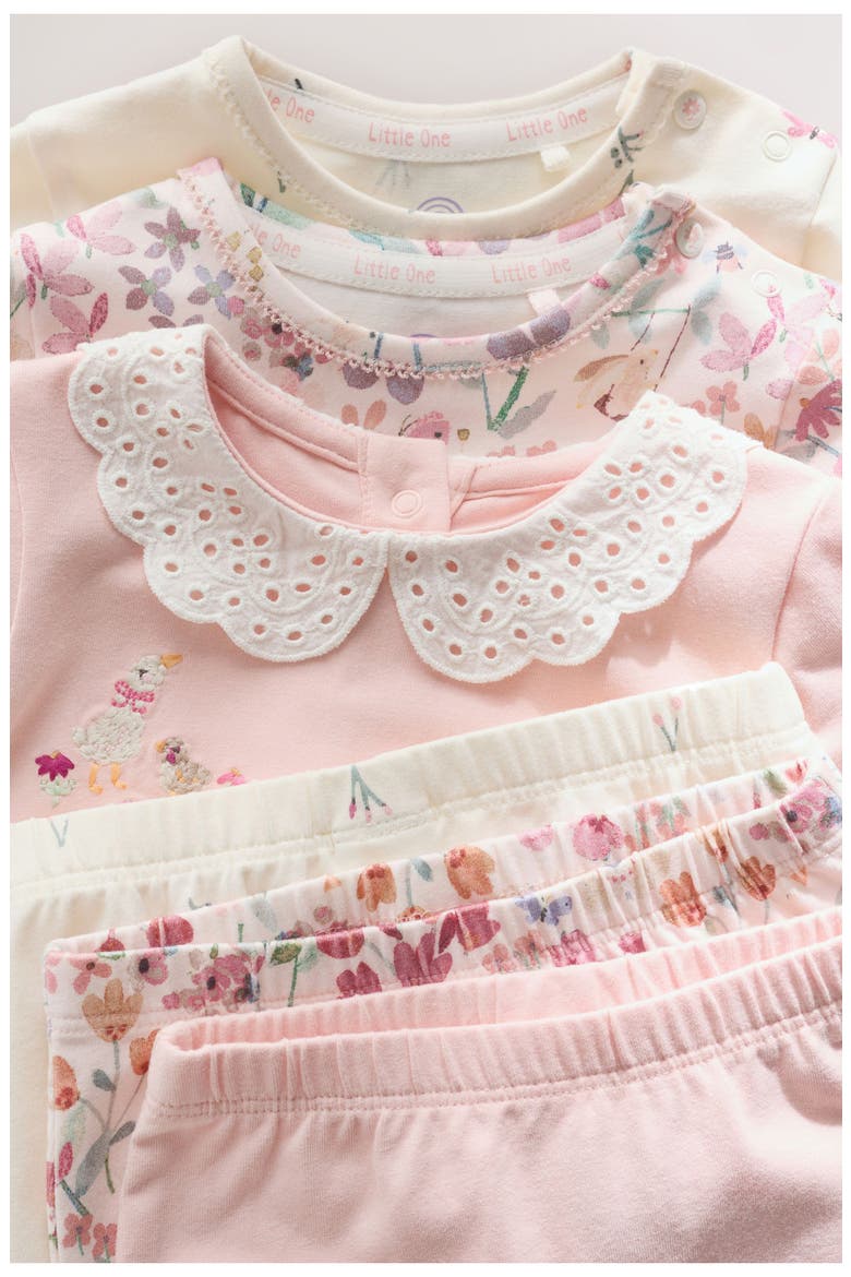 Kids' 6-Piece Floral Character Set, Alternate, color, PINK