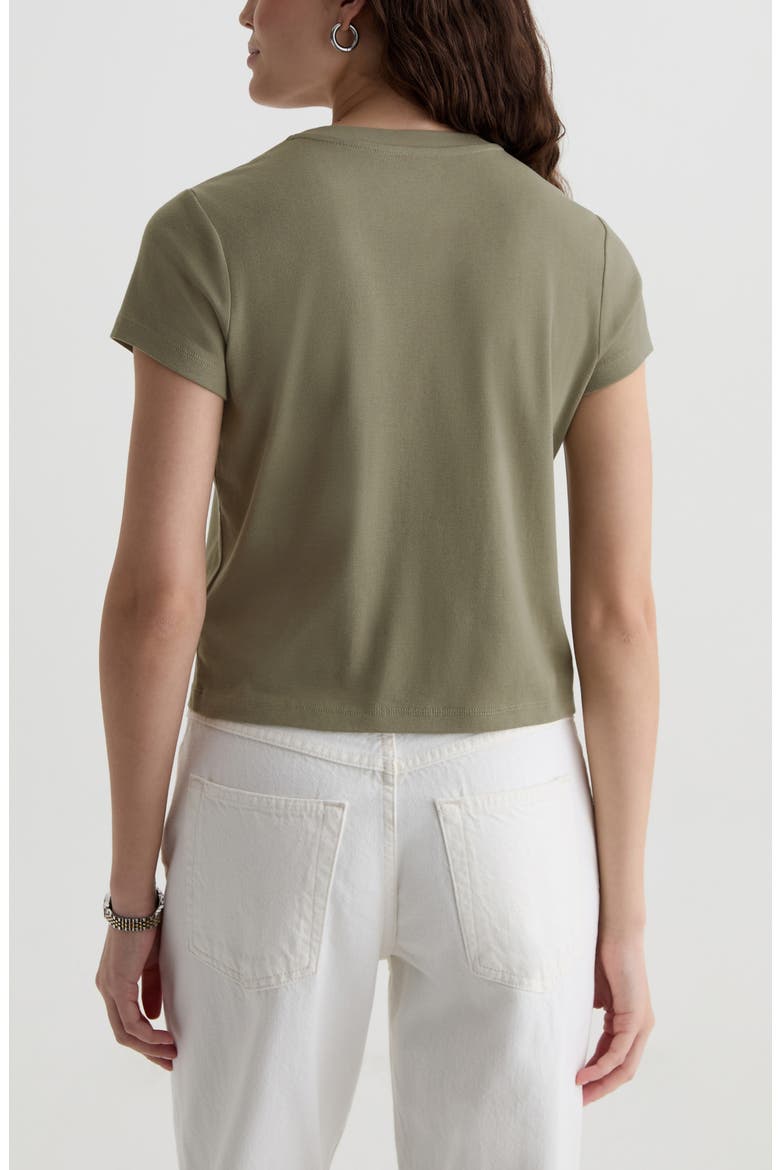 Sadie Crop T-Shirt, Alternate, color, SPRUCE GREEN