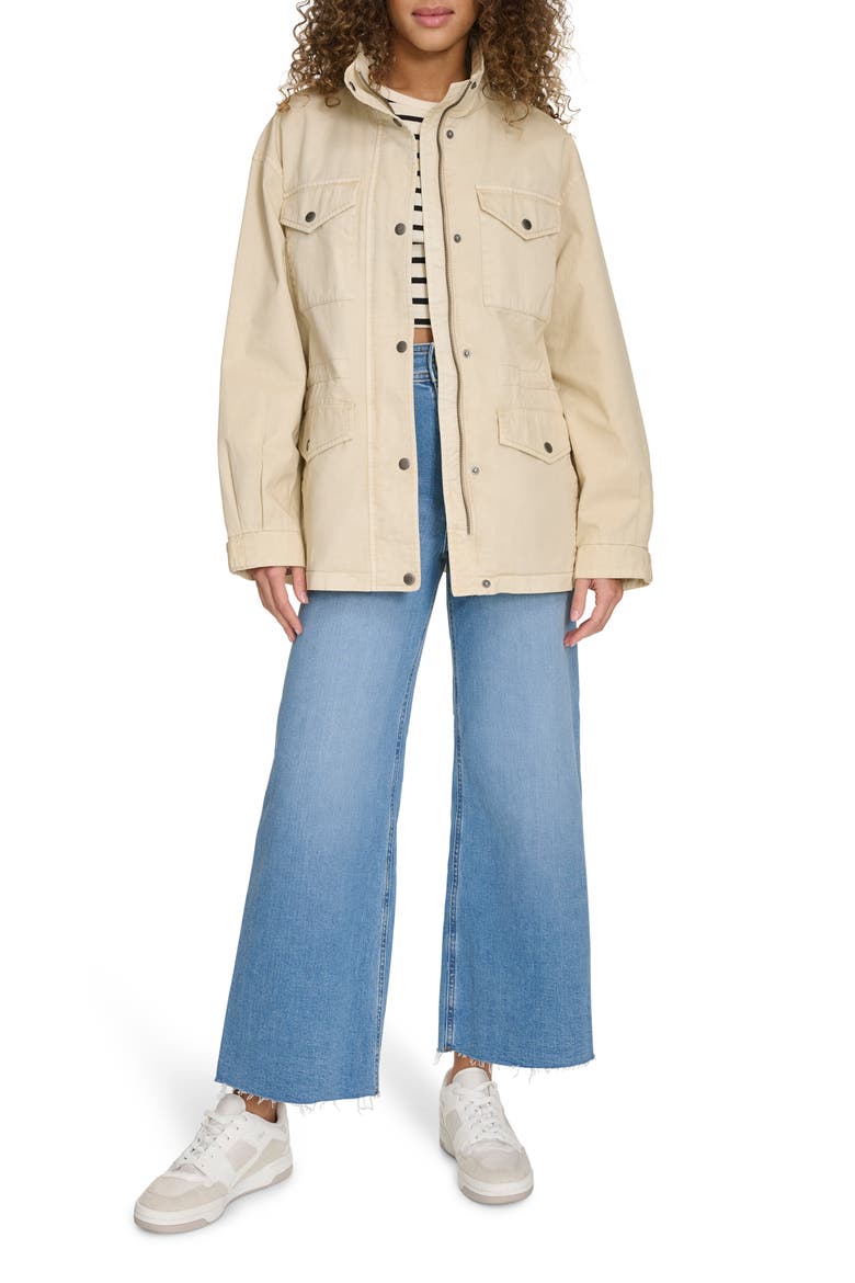Cotton Utility Jacket, Alternate, color, OATMEAL