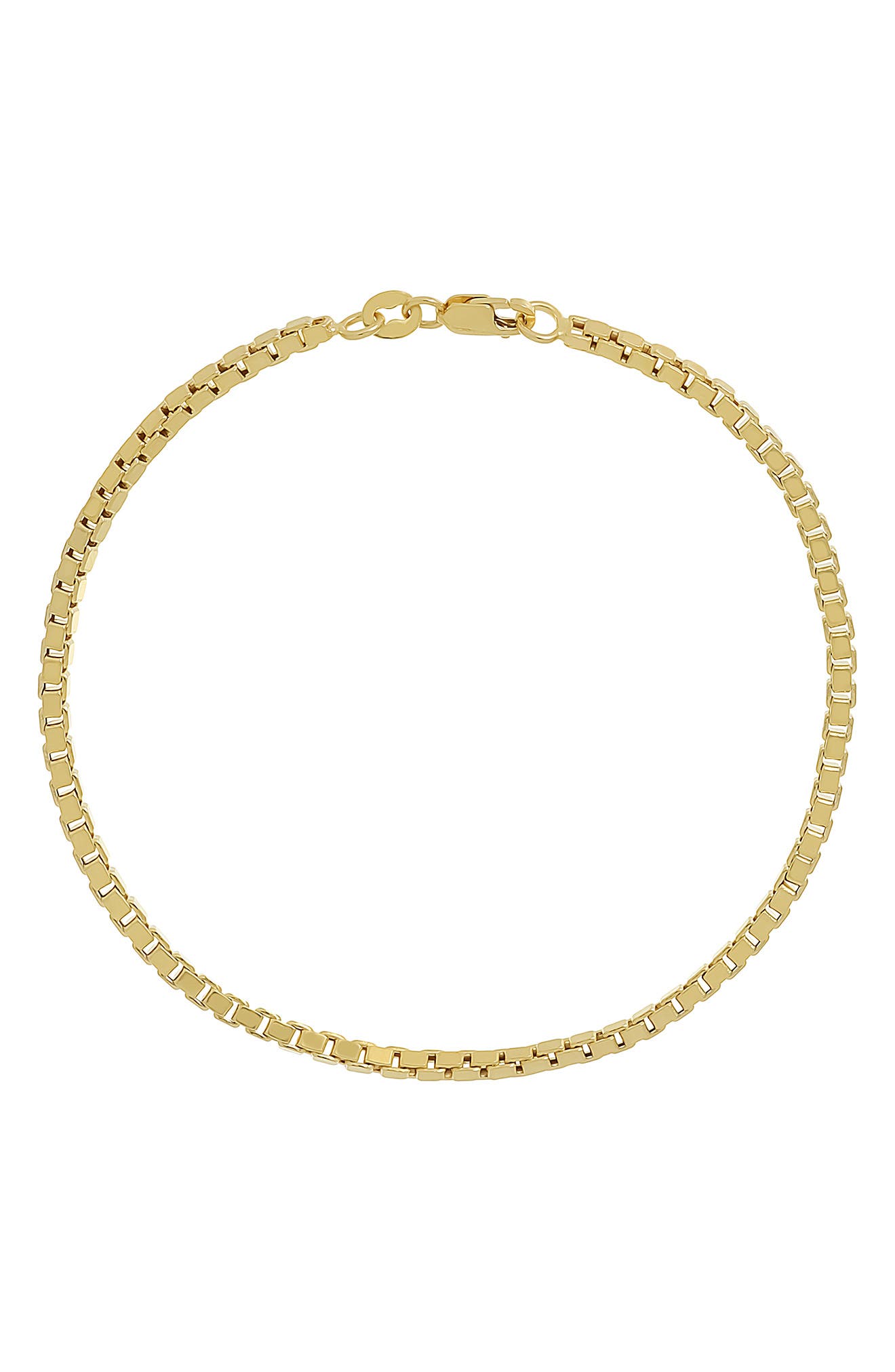 Bony Levy Men's Box Chain Bracelet in 14K Yellow Gold 
