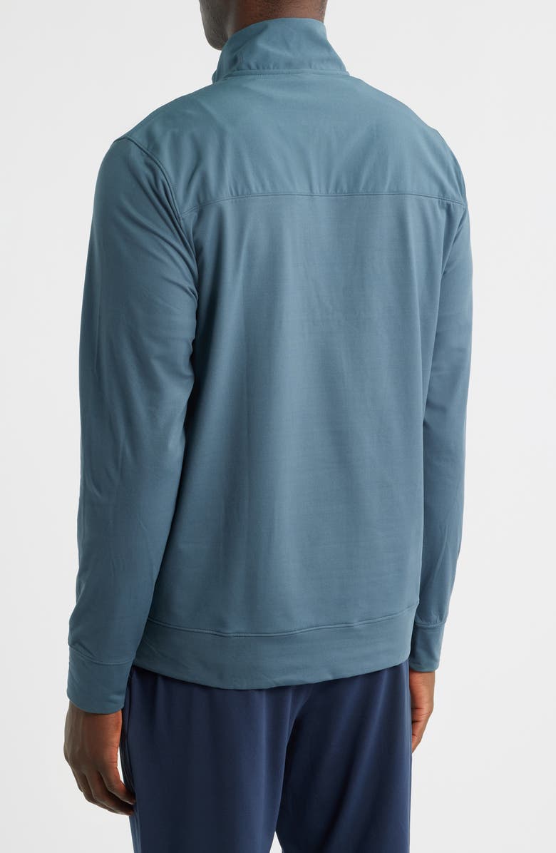 Zella Live In Hybrid Quarter Zip Pullover, Alternate, color, Blue Slate