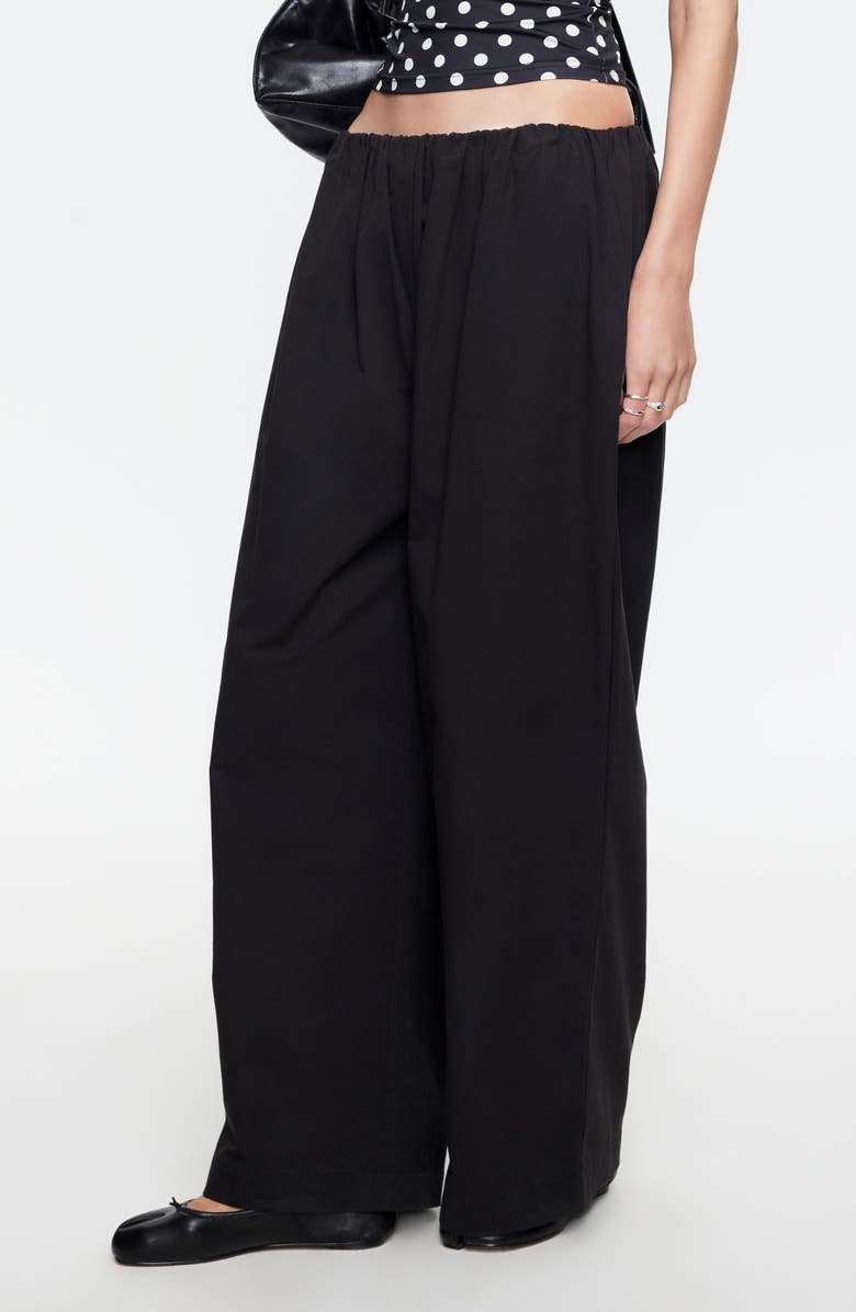 LIONESS Tidekiss Wide Leg Pants, Alternate, color, Noir