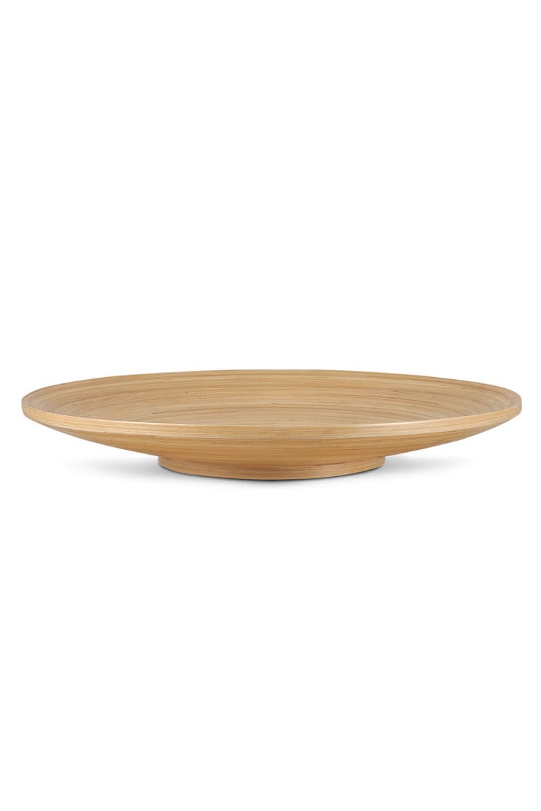 Footed Plate, 12 Inch, Main, color, Natural