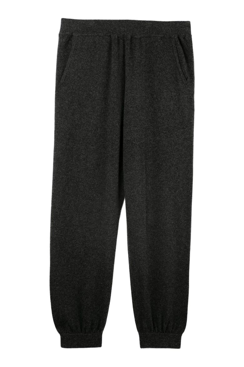 Women's Cashmere Joggers, Alternate, color, charcoal