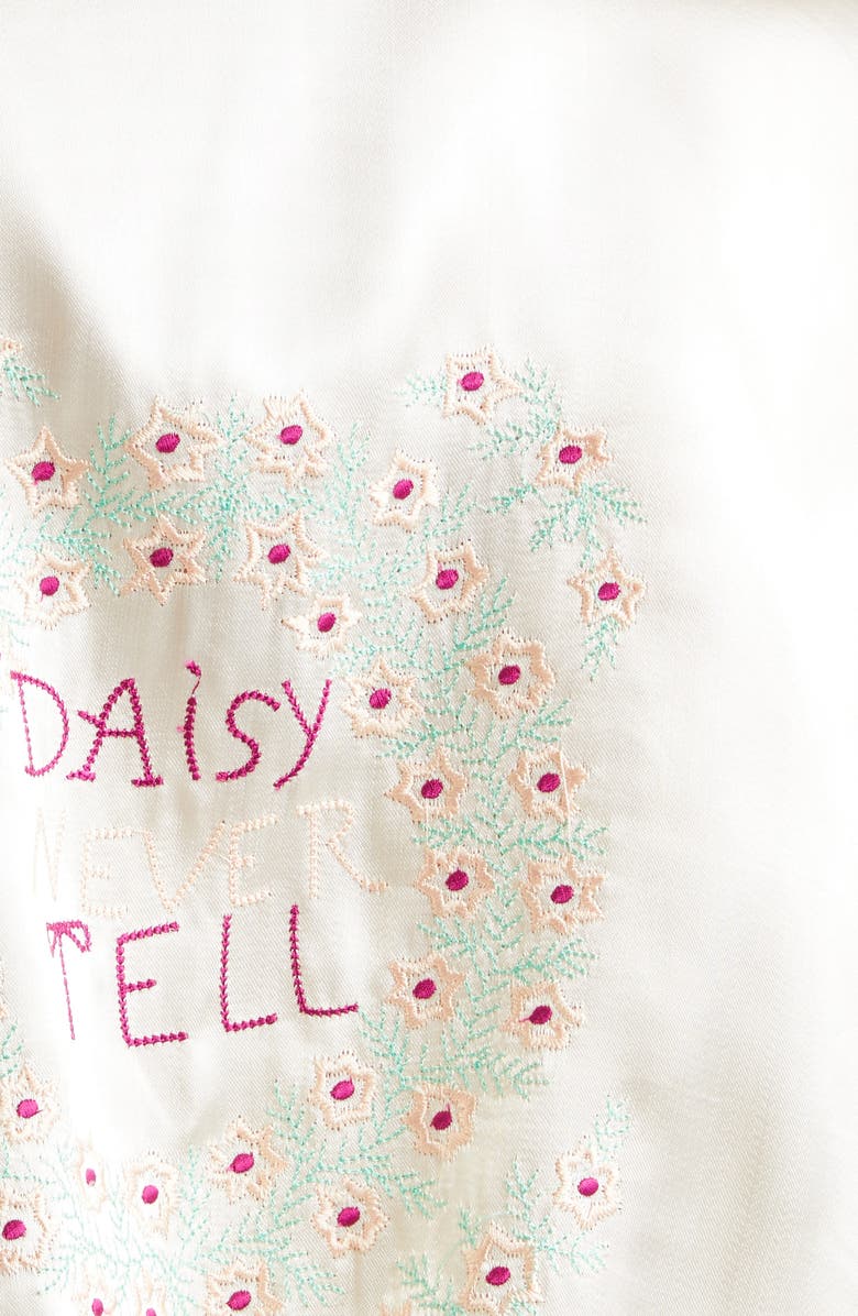 Bode Daisy Never Tell Silk Satin Jacket, Alternate, color, 