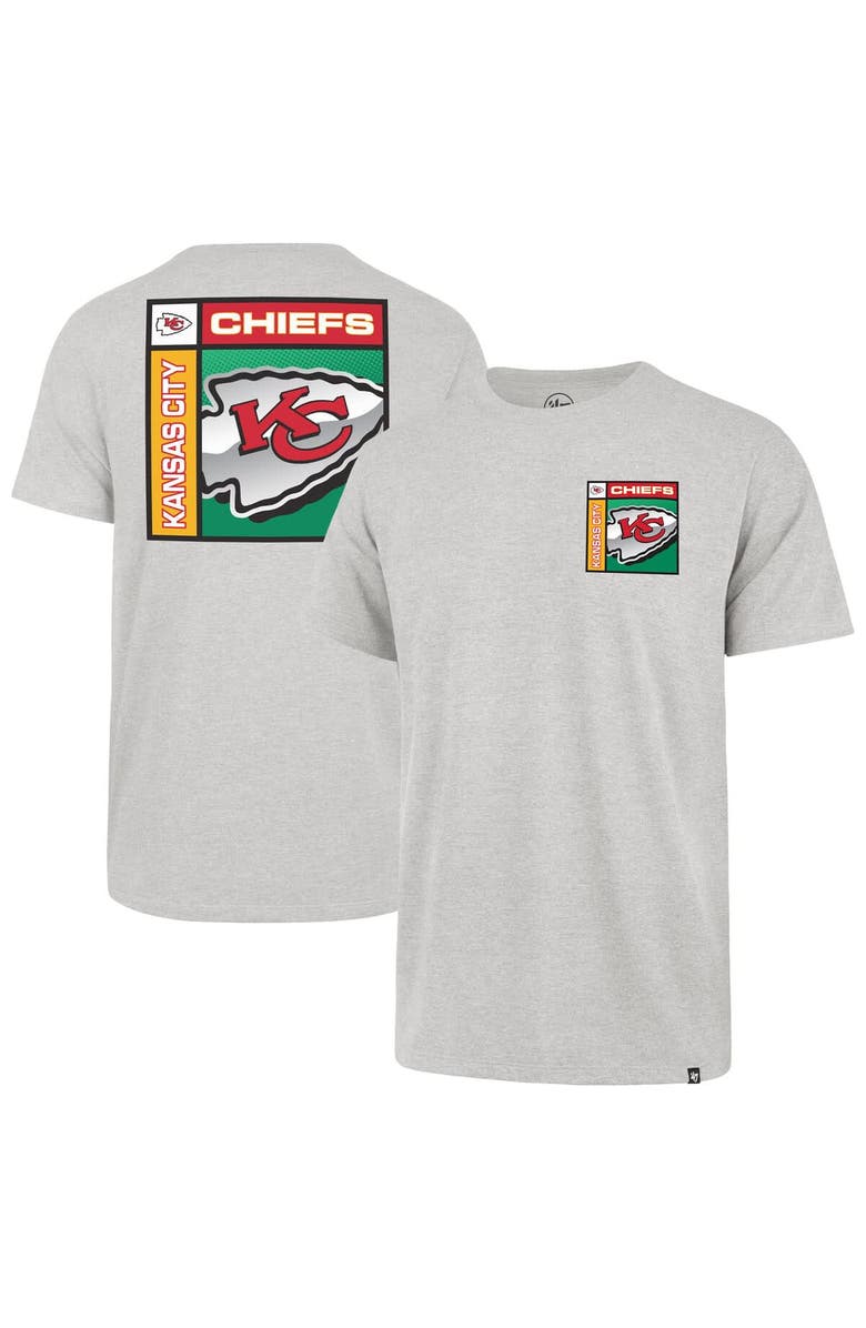 '47 Men's '47 Gray Kansas City Chiefs Chrome Plate Franklin T-Shirt, Alternate, color, Gray