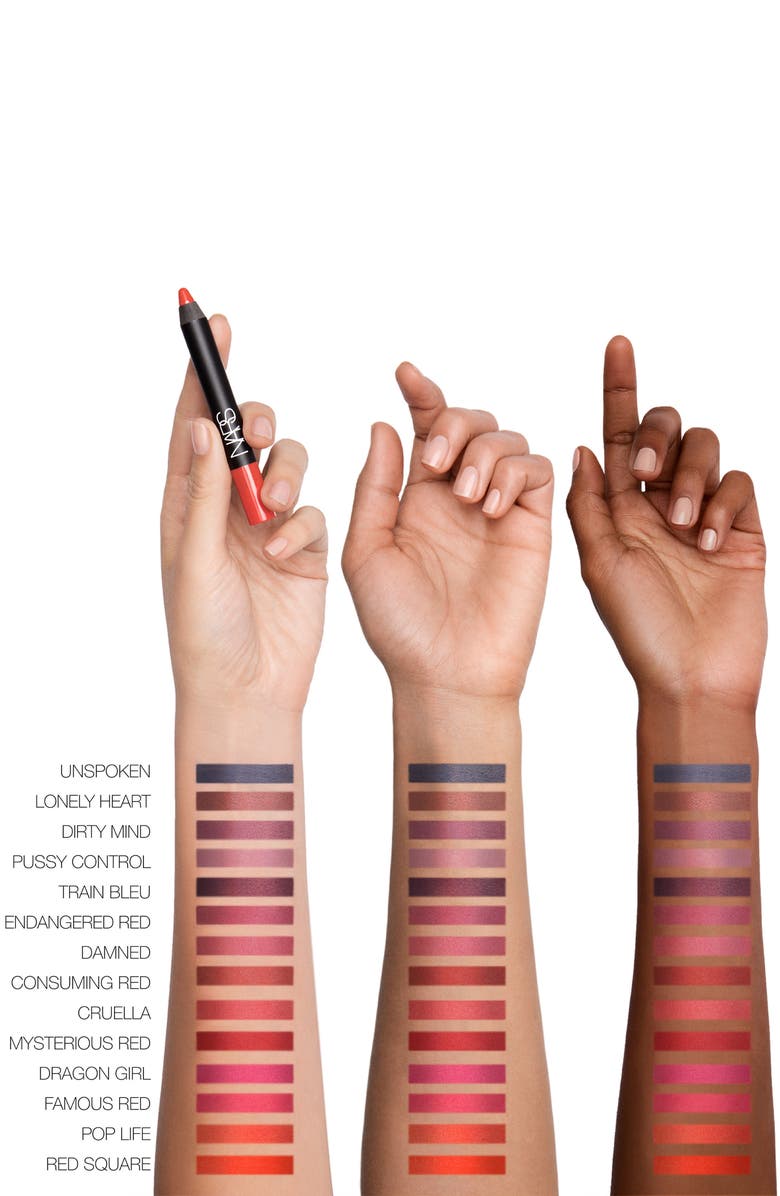 NARS Velvet Matte Lipstick Pencil, Alternate, color, Red Square