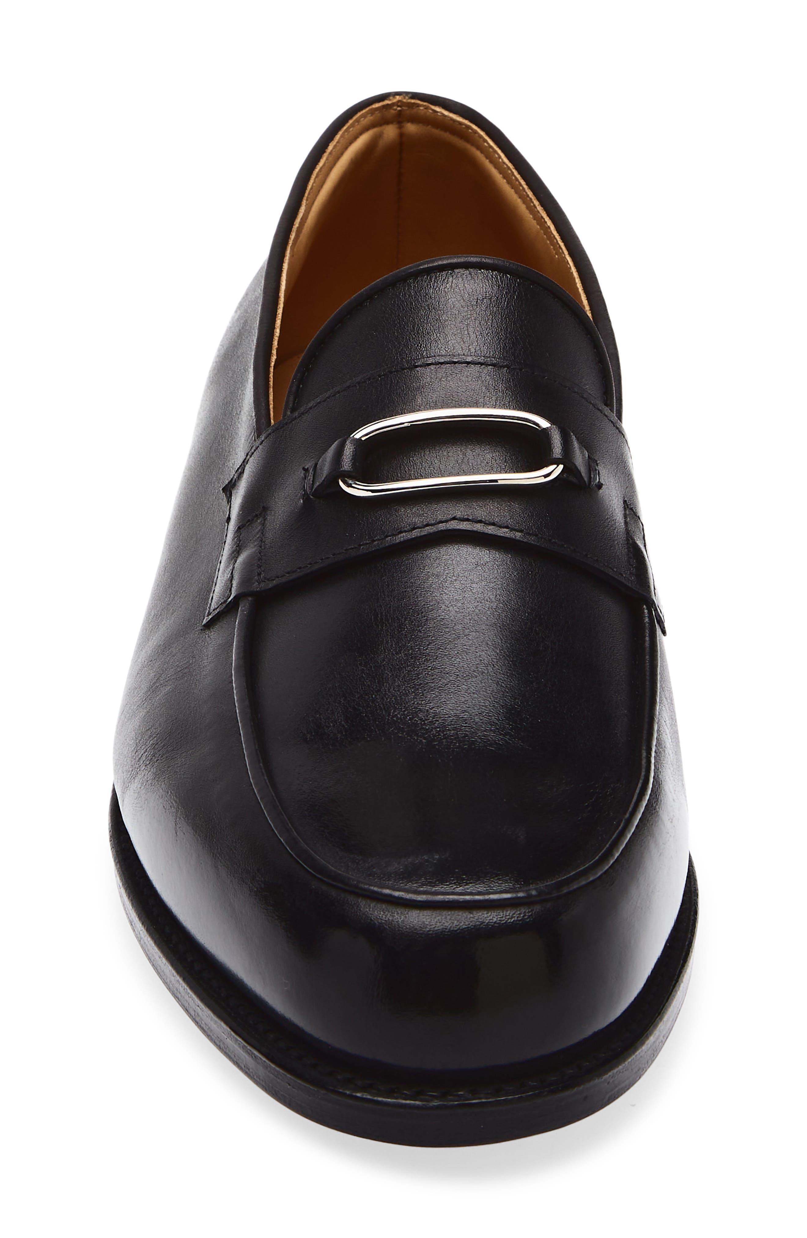 John Lobb Lopez Ring Penny Loafer, Alternate, color, Black