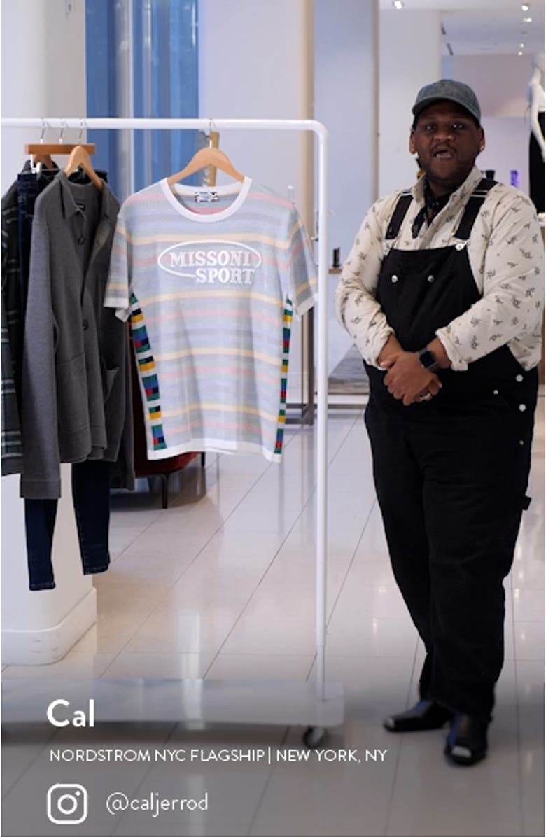 Logo Stripe Cotton T-Shirt, sales video thumbnail