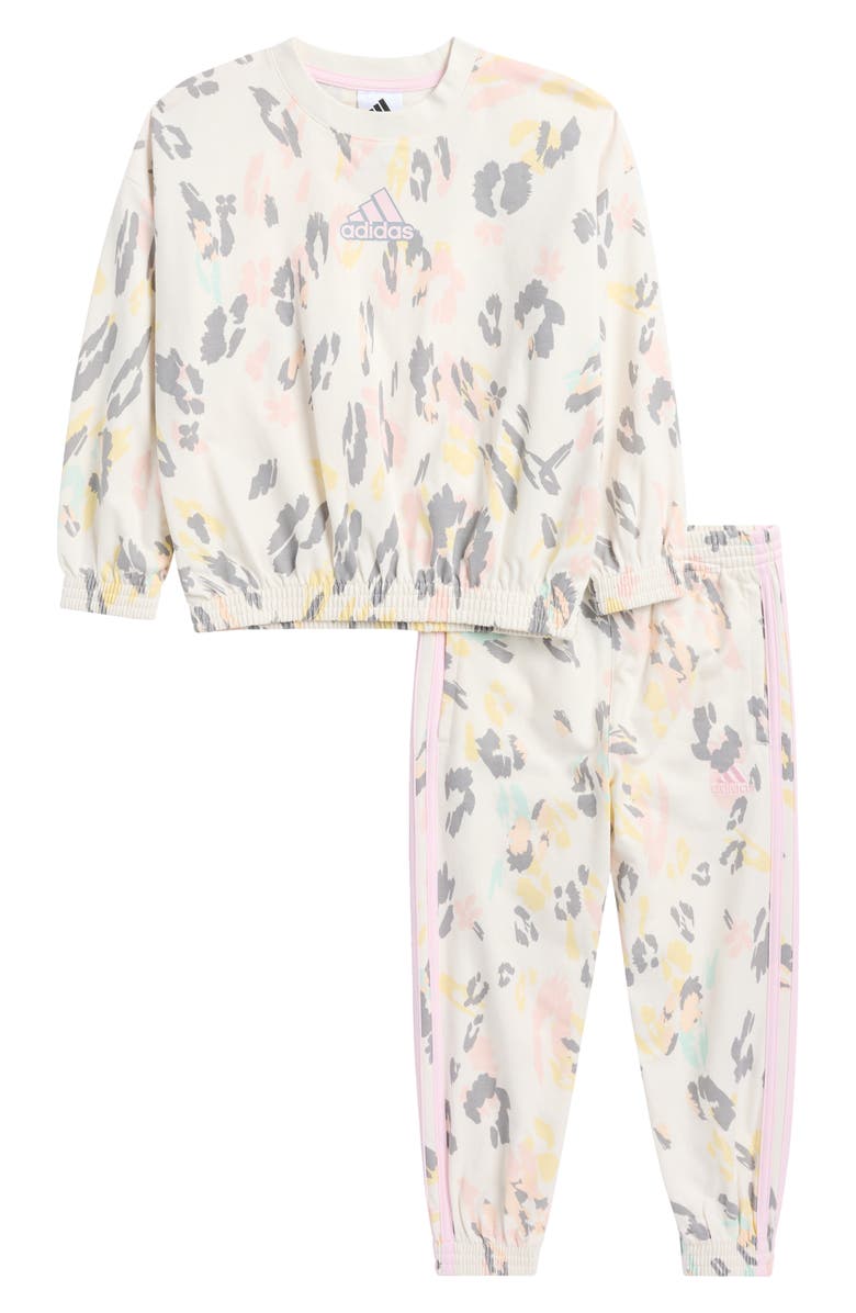 adidas Kids' French Terry Top & Joggers Set, Main, color,