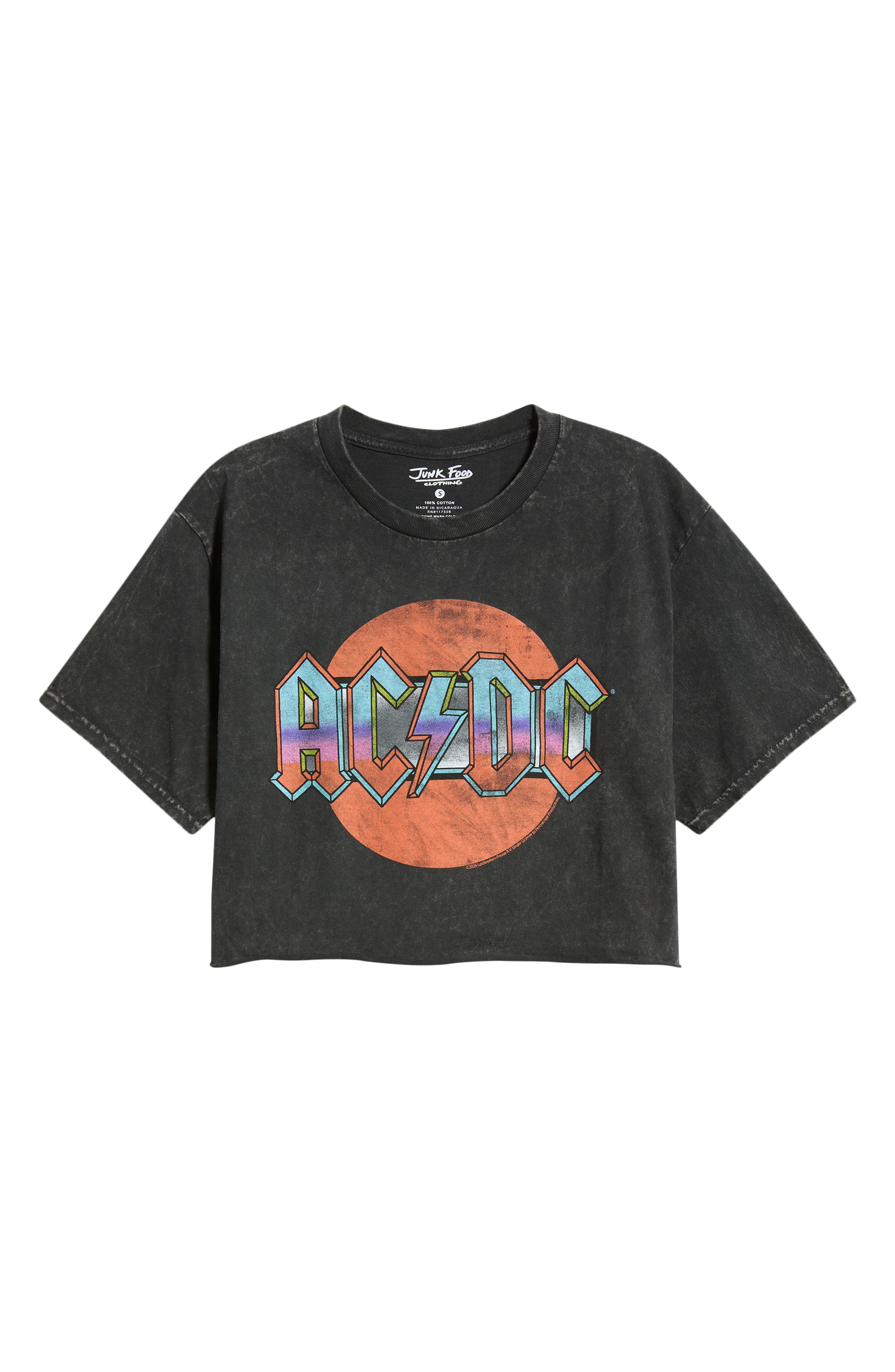 【AC/DC】【junk food】 Tシャツ⑤ XLサイズ Junk Food AC/DC 1979 Graphic Crop T-Shirt (Women) | Nordstrom