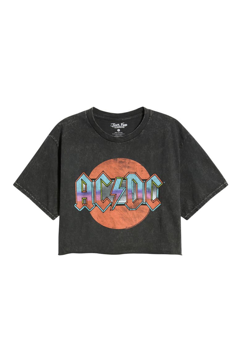 AC/DC 1979 Graphic Crop T-Shirt, Alternate, color, BLACK