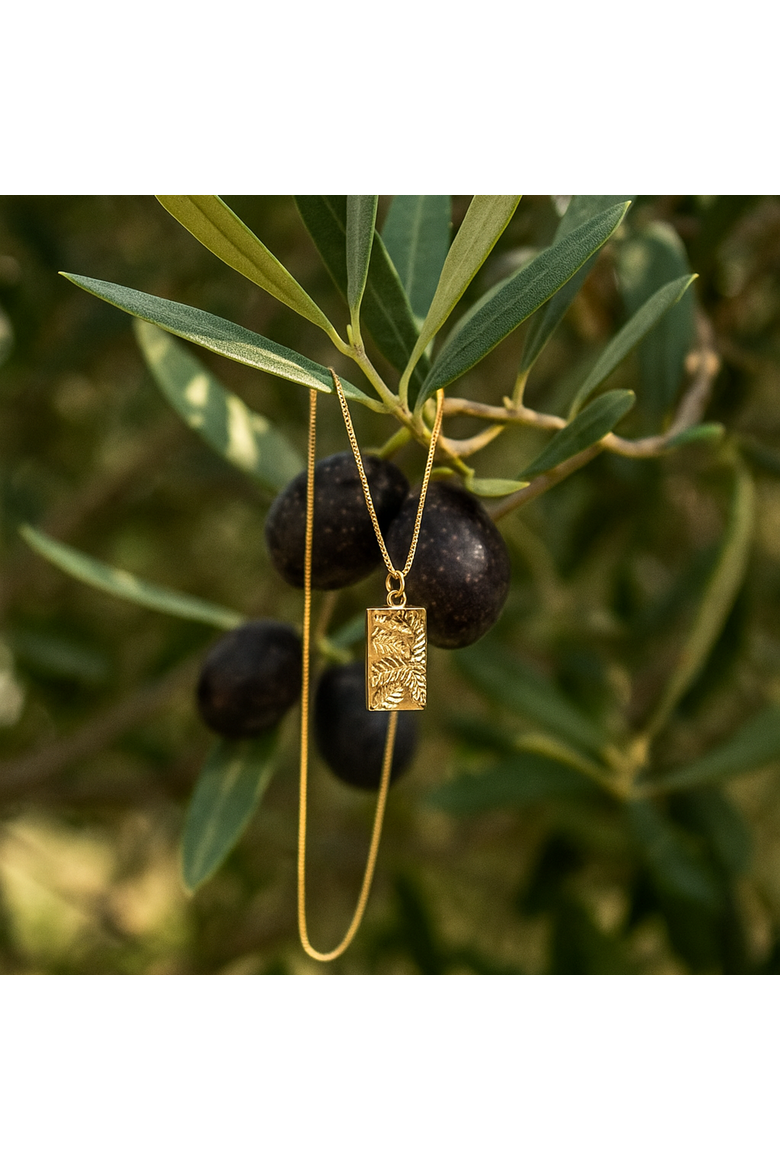 The Bethlehem Olive Fields Necklace, Alternate, color, Gold