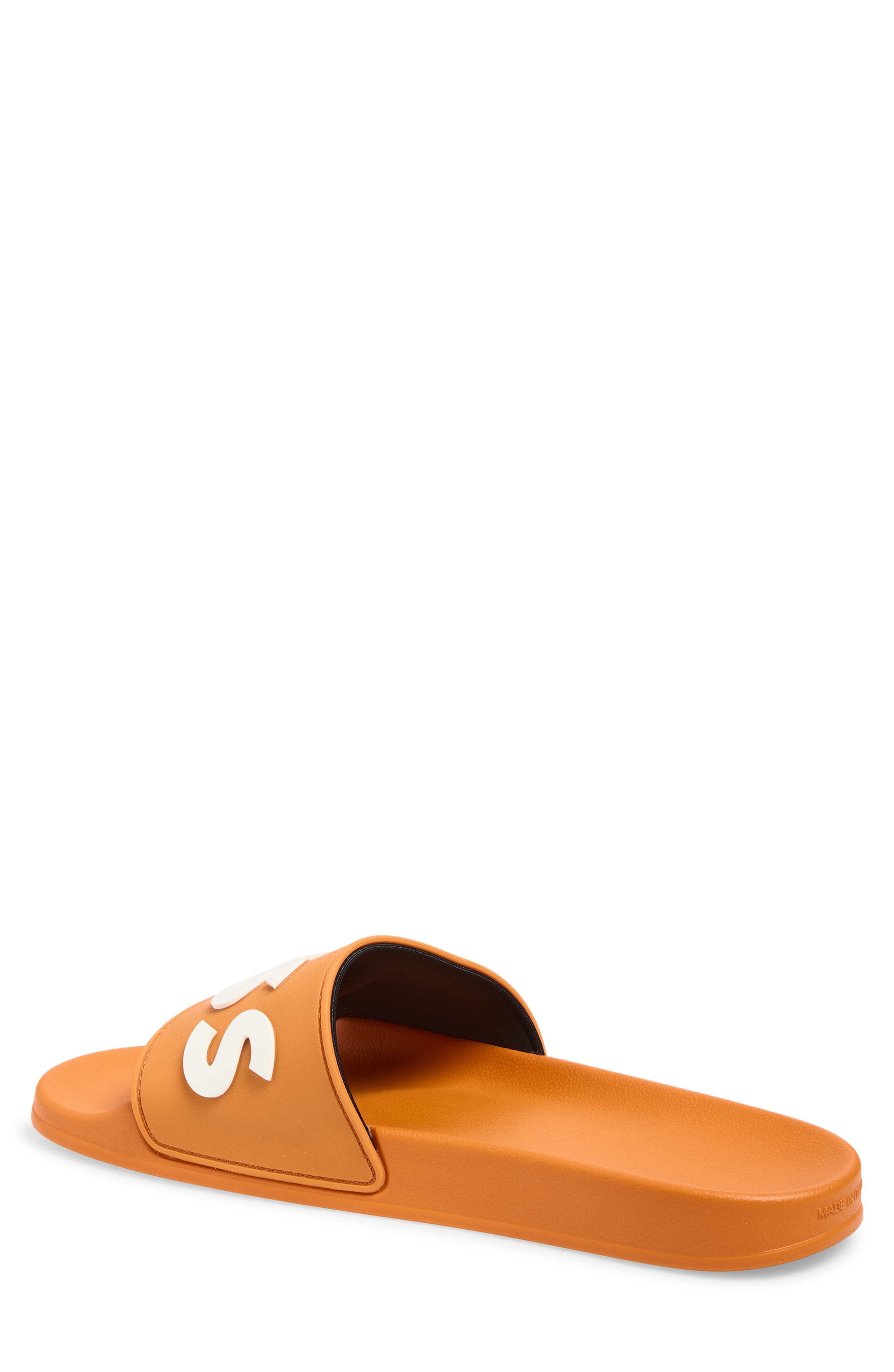 Kirk Slide Sandal, Alternate, color, BRIGHT ORANGE