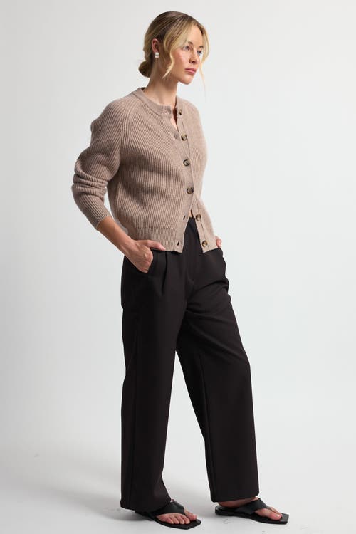ALMINA CONCEPT ALMINA CONCEPT BUTTON UP WOOL CROPPED CARDIGAN