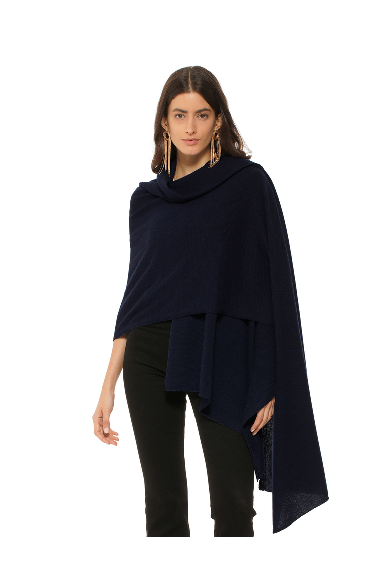 Pure Cashmere Feather-Light Maxi Wrap Stole, Main, color, Night Blue