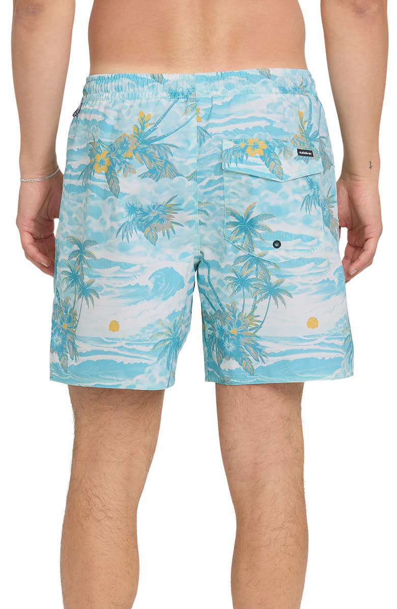 Quiksilver Mix Volley 17" Swim Trunks, Alternate, color, Blue Haze