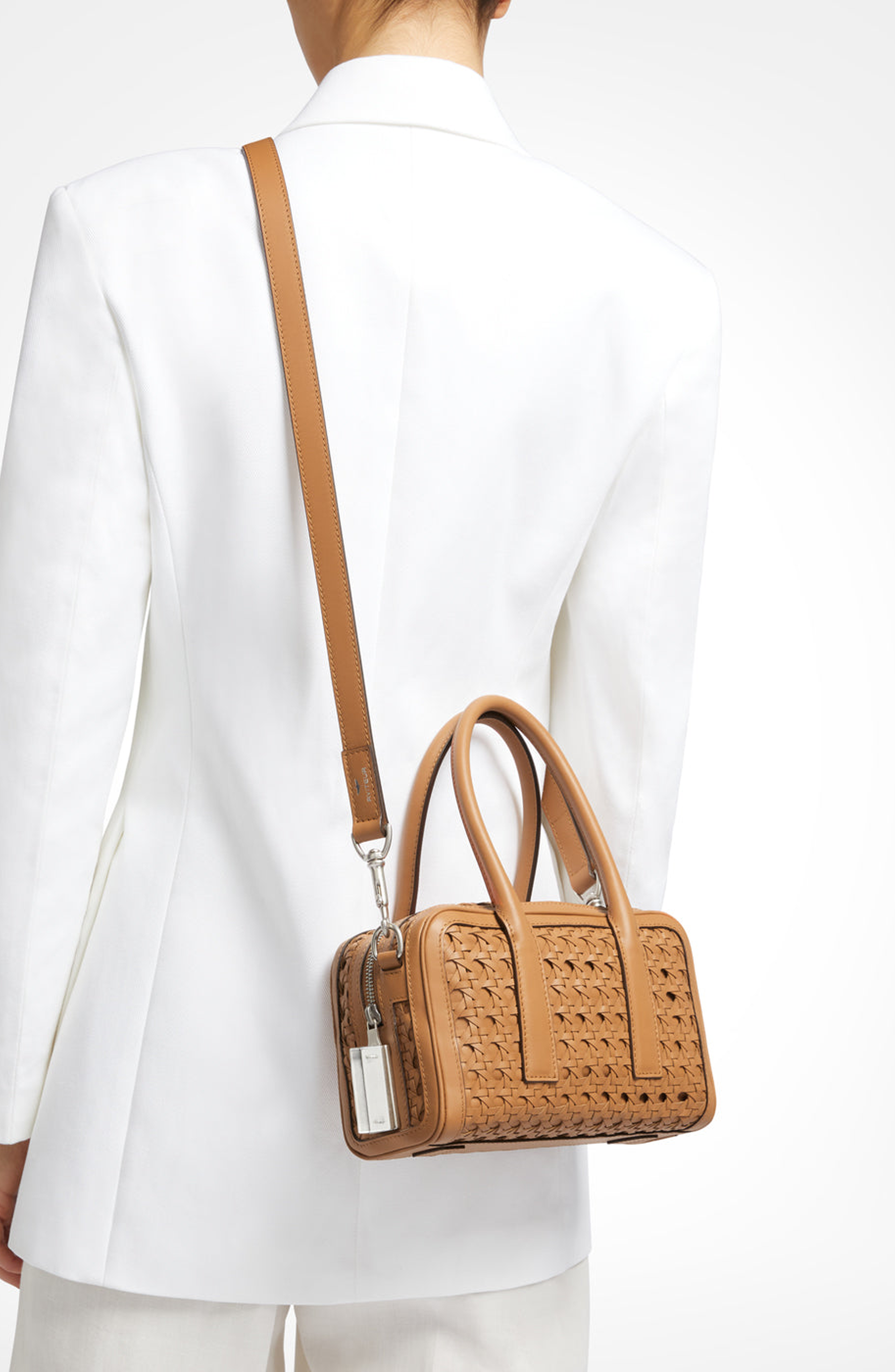 Cristallino Handbag, Alternate, color, Walnut
