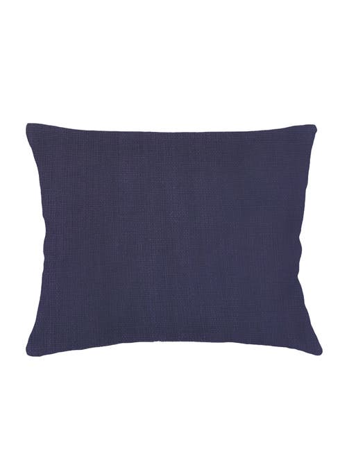 Anaya So Soft Linen Light Yellow Dutch Euro Pillow Cover Only In Luxe Blue
