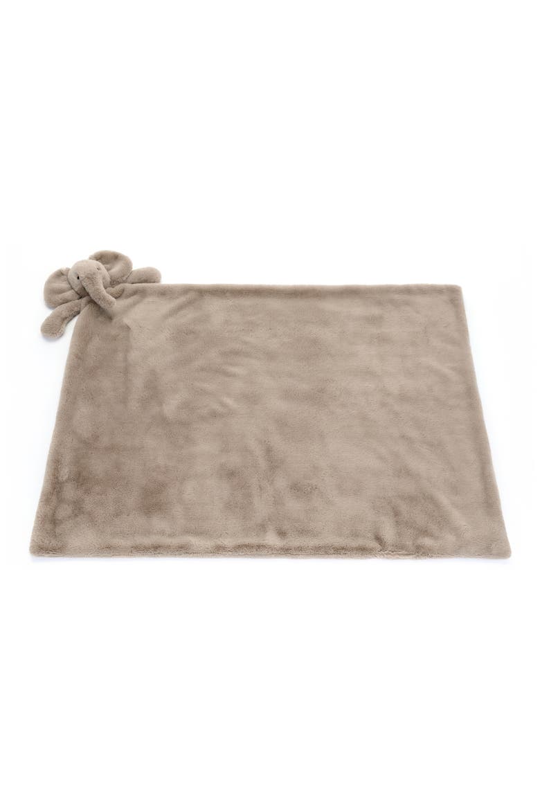 Smudge Elephant Blankie, Main, color, BROWN