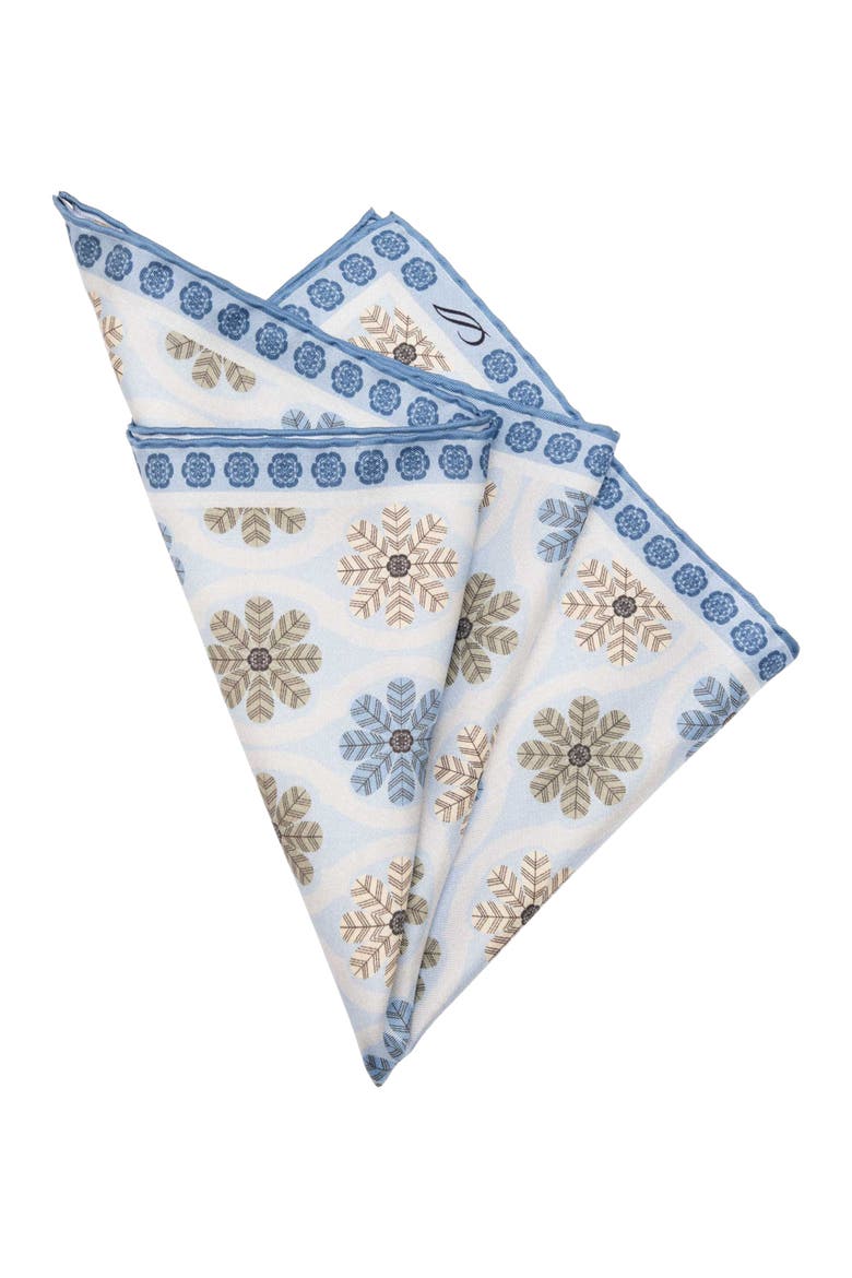 Gargano - Silk Pocket Square for Men, Alternate, color, Blue