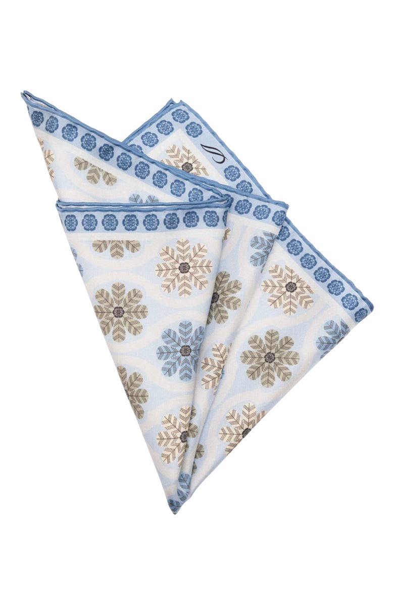 Elizabetta Gargano - Silk Pocket Square for Men, Alternate, color, Blue