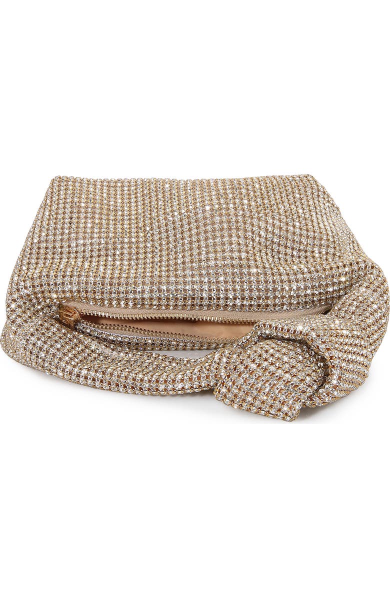 BERNESS Knotted Handle Rhinestone Bag, Alternate, color, Gold