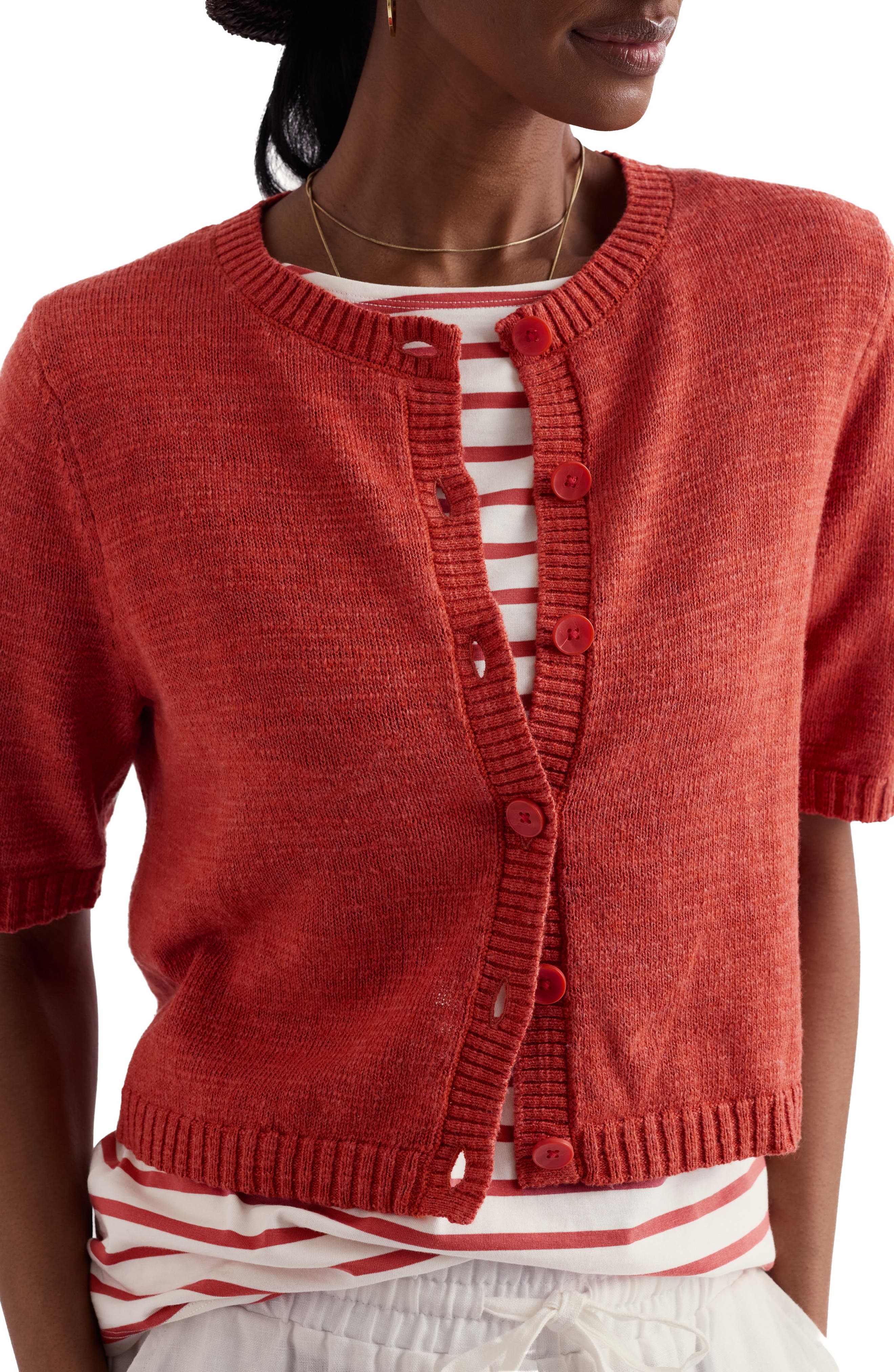 selected KNIT MELANGE CARNELIAN