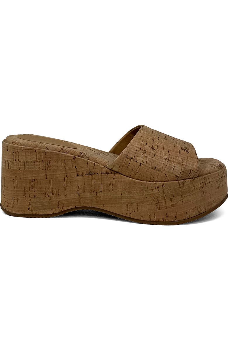SHUSHOP Ivy Platform Slide Sandal, Alternate, color, Cork