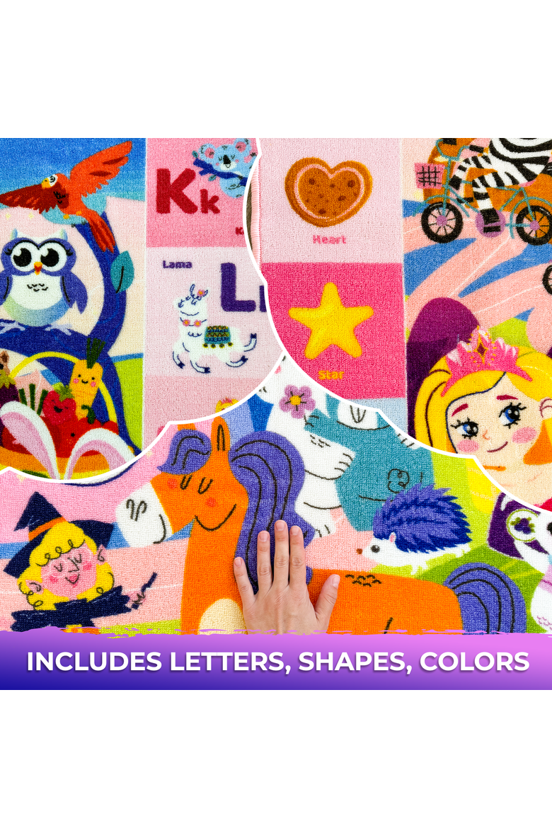 Super Soft ABC Baby Play Mat for Floor, Alternate, color, Girl