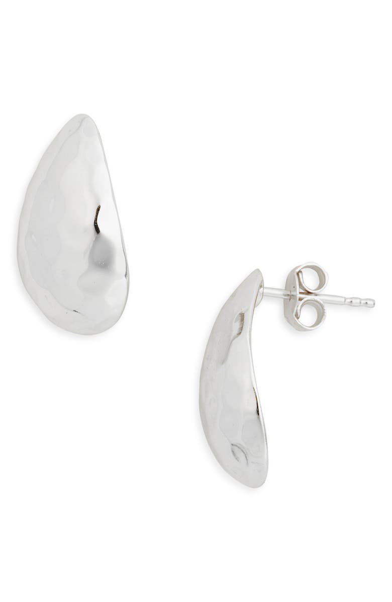 ARGENTO VIVO Hammered Teardrop Earrings, Main, color, 
