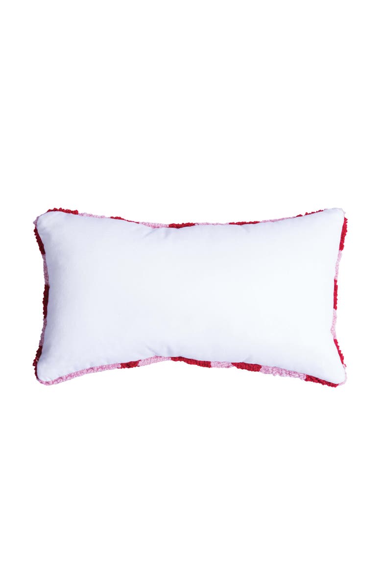 C&F Home Dear Lover St. Valentines Letter Typography Hooked Throw Pillow, 8" x 14", Alternate, color, Black