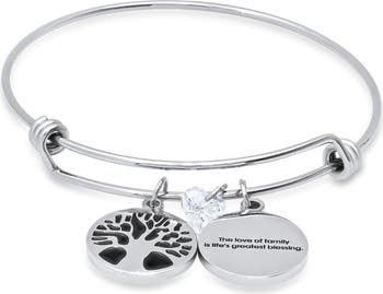 HMY JEWELRY Stainless Steel Tree of Life Bracelet | Nordstromrack