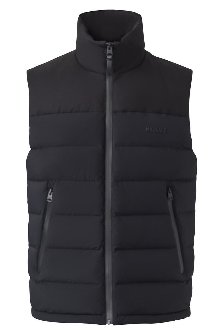 Bobbie City Water Resistant 800 Fill Power Down Vest, Main, color, BLACK