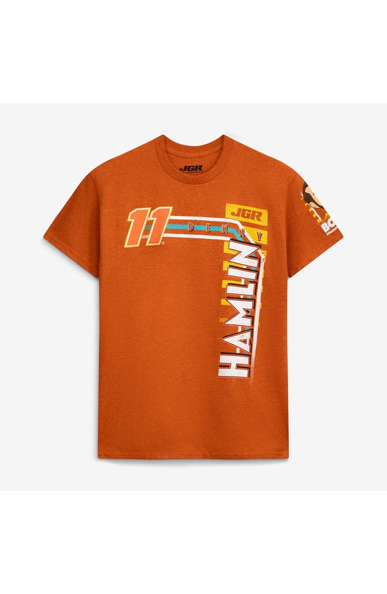 JOE GIBBS RACING TEAM COLLECTION Men's Joe Gibbs Racing Team Collection Orange Denny Hamlin #11 Bob's Discount Furniture T-Shirt, Alternate, color, Orange