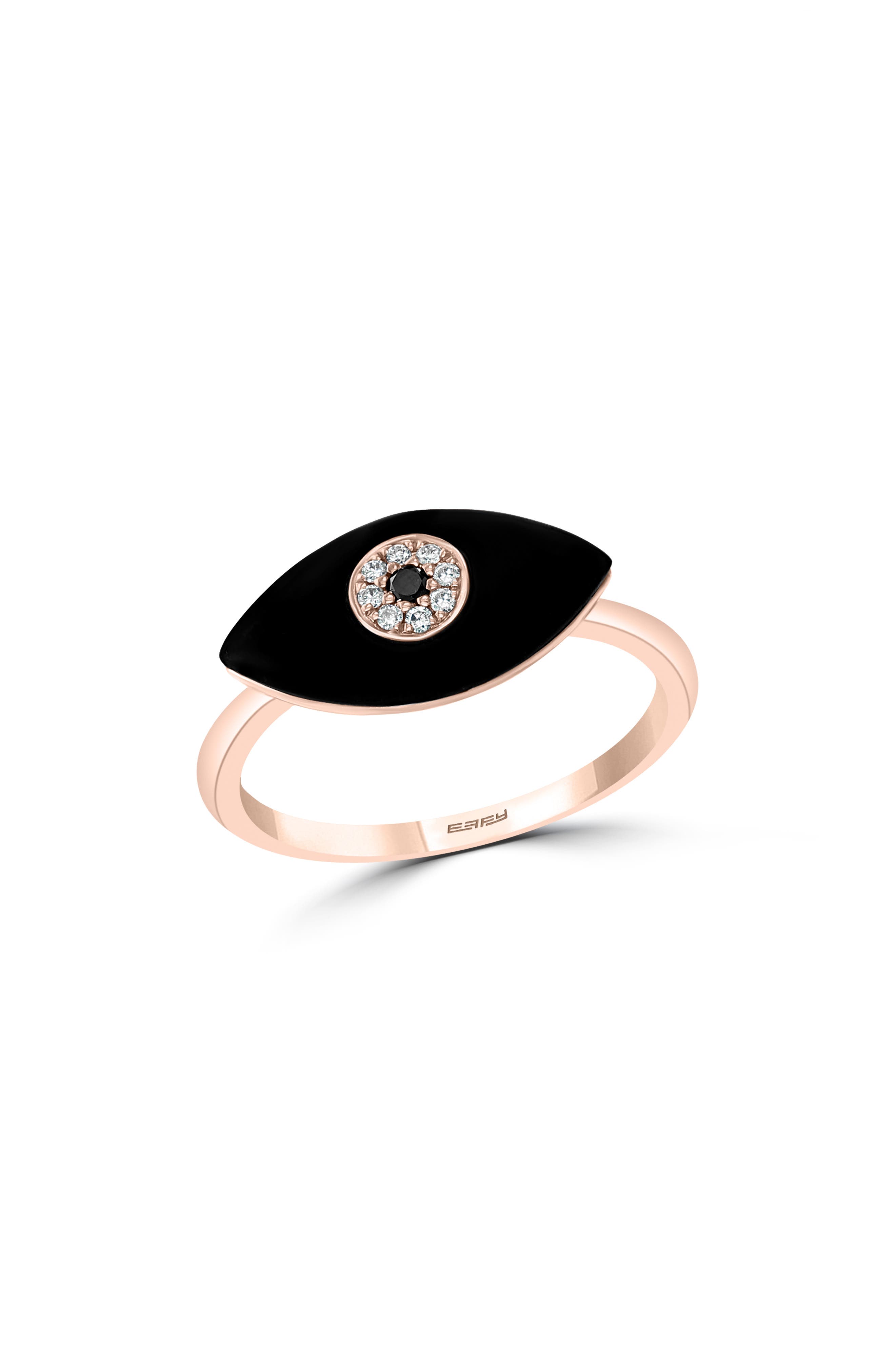 EFFY Diamond & Onyx Evil Eye Ring