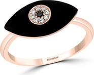 EFFY Diamond & Onyx Evil Eye Ring
