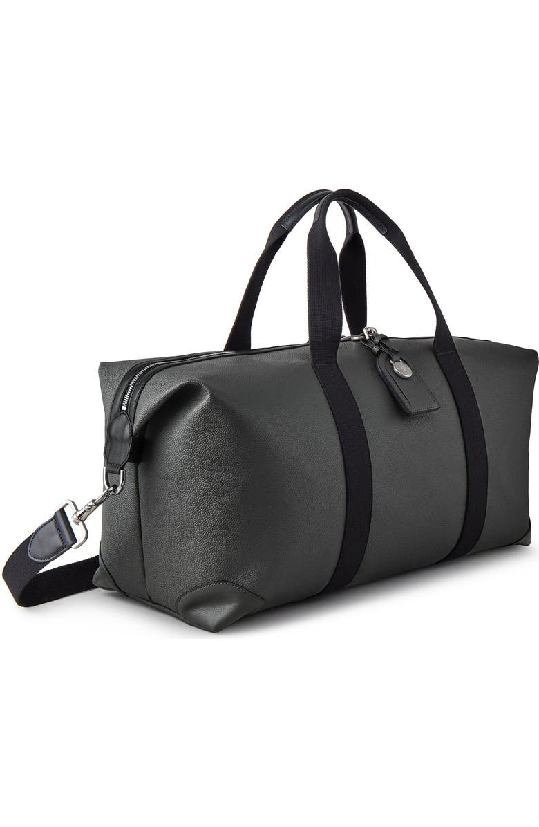 Mulberry Medium Clipper Leather Duffel, Alternate, color, Black