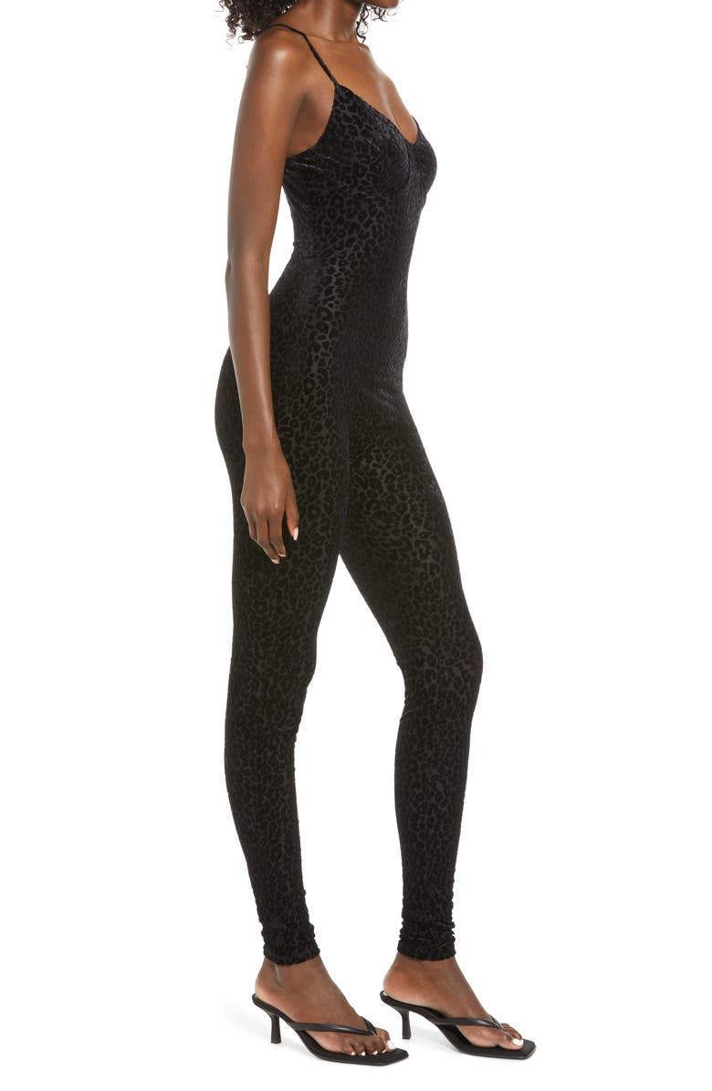 Naked Wardrobe Sleeveless Bustier Jumpsuit, Alternate, color, 