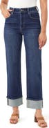 CURVE APPEAL The Polished Casual Cuffed Straight Leg Jeans