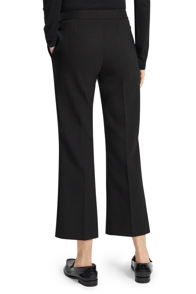 Kick Flare Ankle Pants, Alternate, color, BLACK