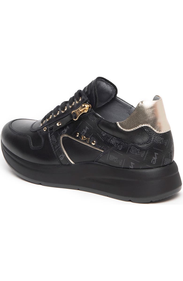 NeroGiardini Logo Zip Wedge Sneaker, Alternate, color,