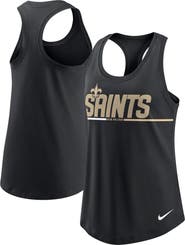 Nike Women's Nike Black New Orleans Saints Team Name City Tri-Blend Racerback Tank Top