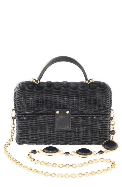 Isla Wicker Basket Handbag