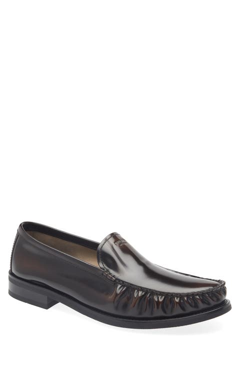 Ruched Apron Toe Loafer (Men)