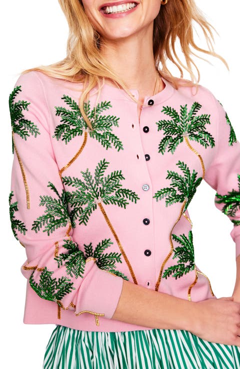 Bead Embellished Cardigan