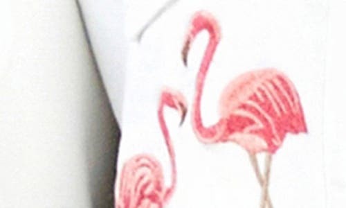 Billy T Flamingo Embroidery Denim Trucker Jacket In Multi