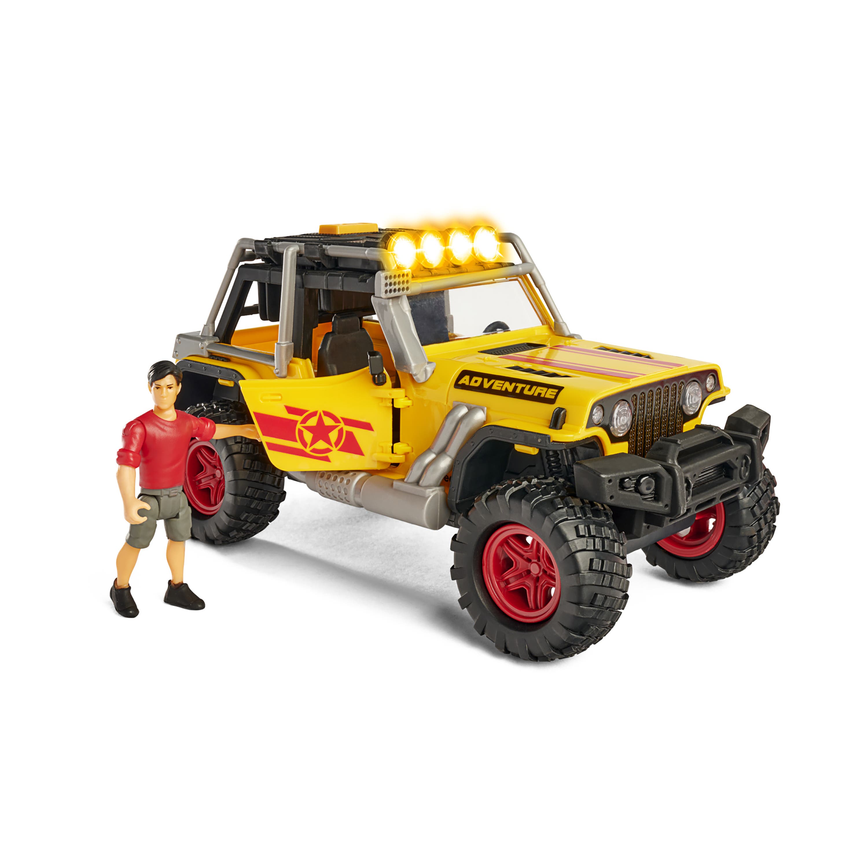 Dickie Toys HK Ltd Light & Sound Jeep Adventure Playset in Multicolored 