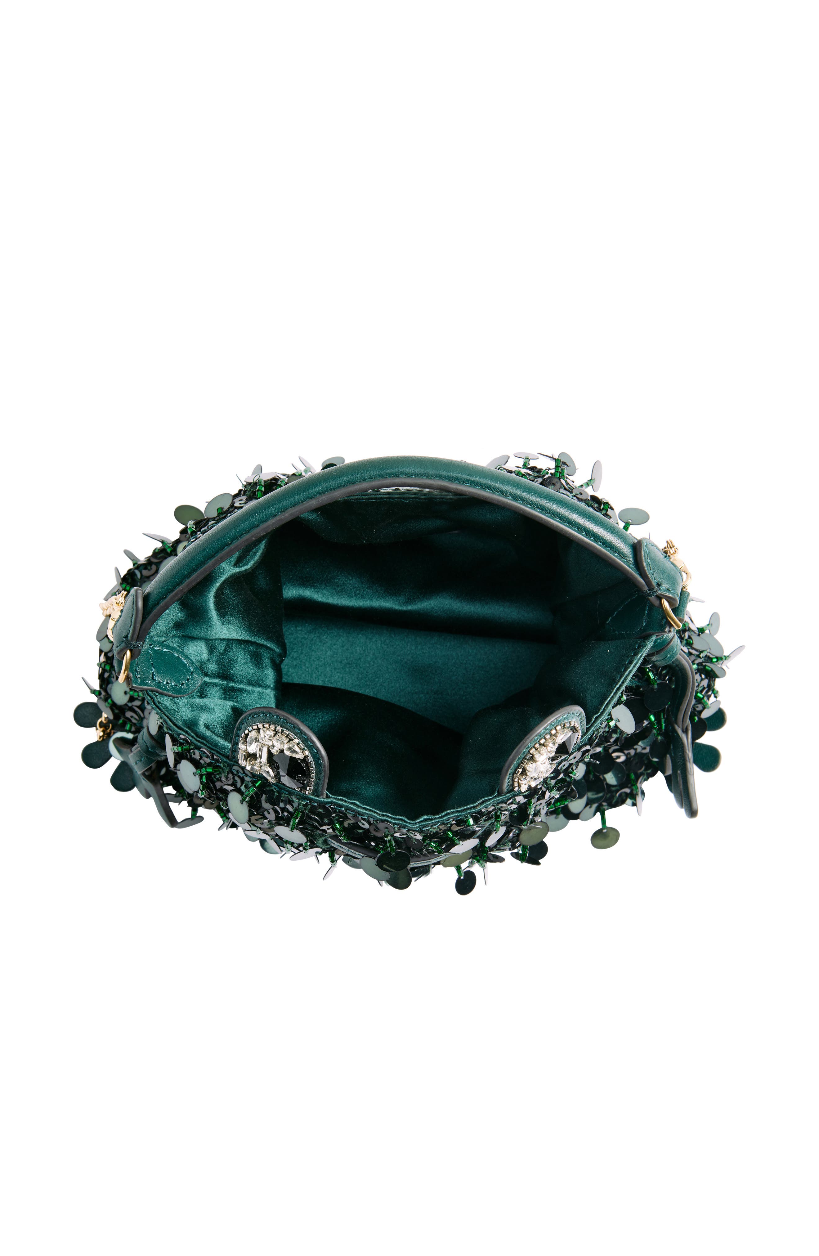 Anya Hindmarch Frog Sequin Crossbody Bag, Alternate, color, 